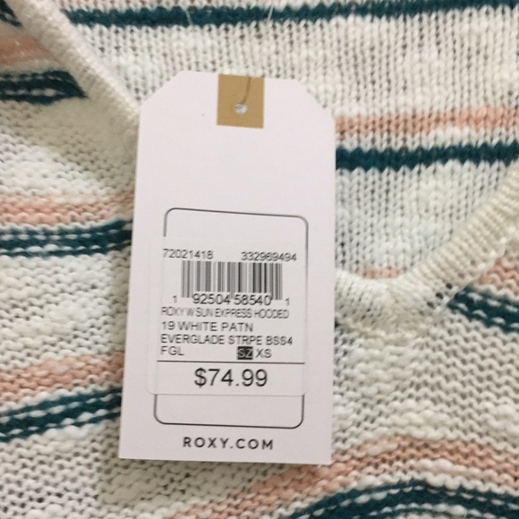 Roxy hooded sweater (sz xs) - Picture 4 of 9